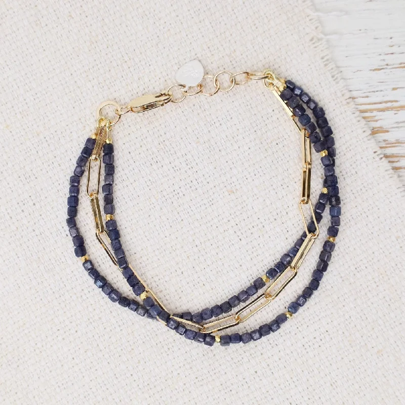 Blue Sapphire Solara Bracelet