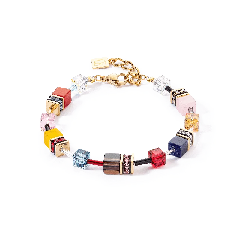 Multicolor Energy GeoCube Bracelet