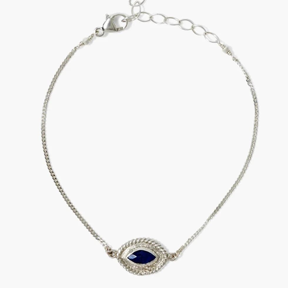 Mariya Evil Eye Bracelet Lapis