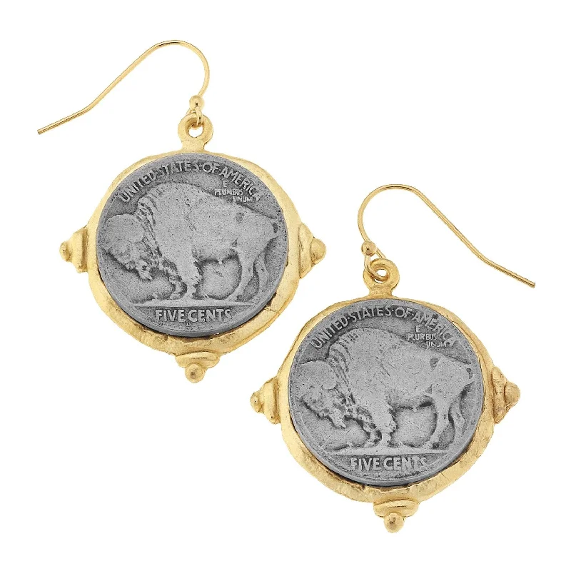 Buffalo Nickel Earrings