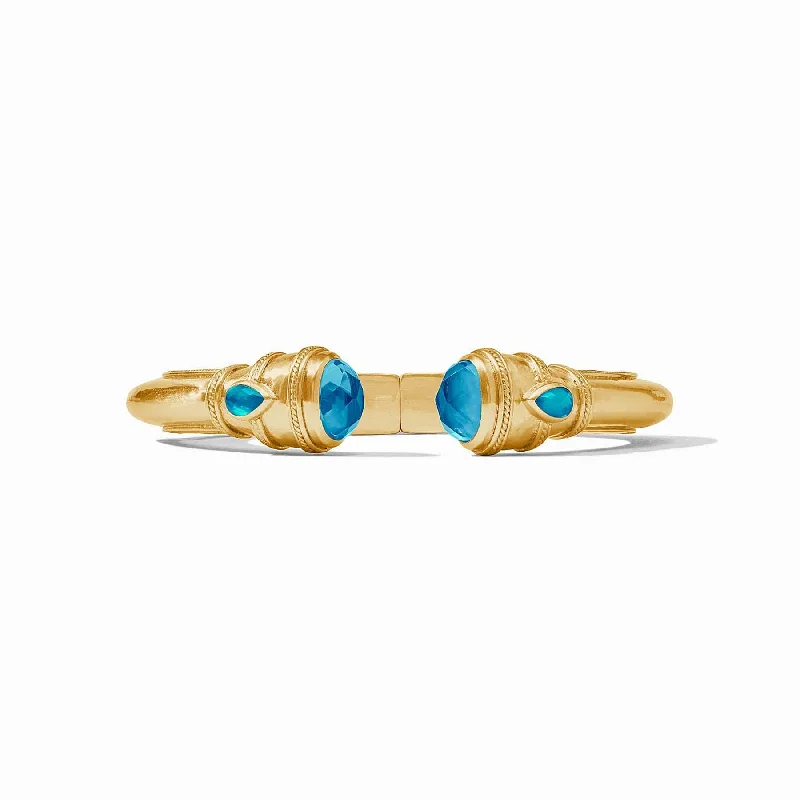 Iridescent London Blue Cannes Demi Cuff Bracelet