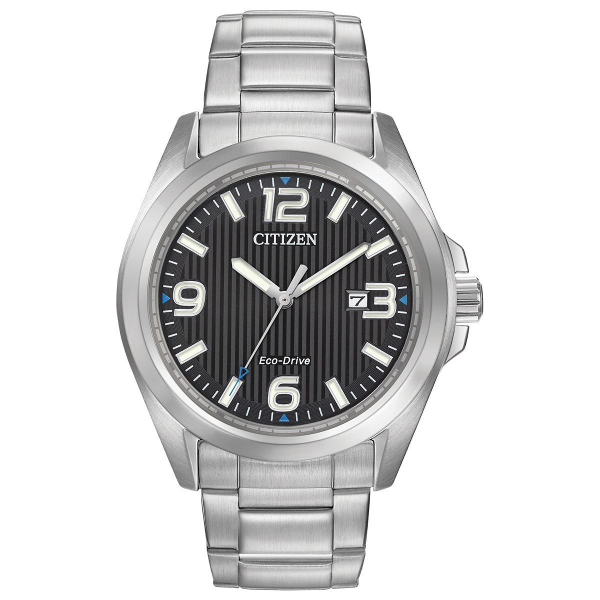 Citizen Chandler Watch Black Dial Stainless Steel 43mm Eco-Drive