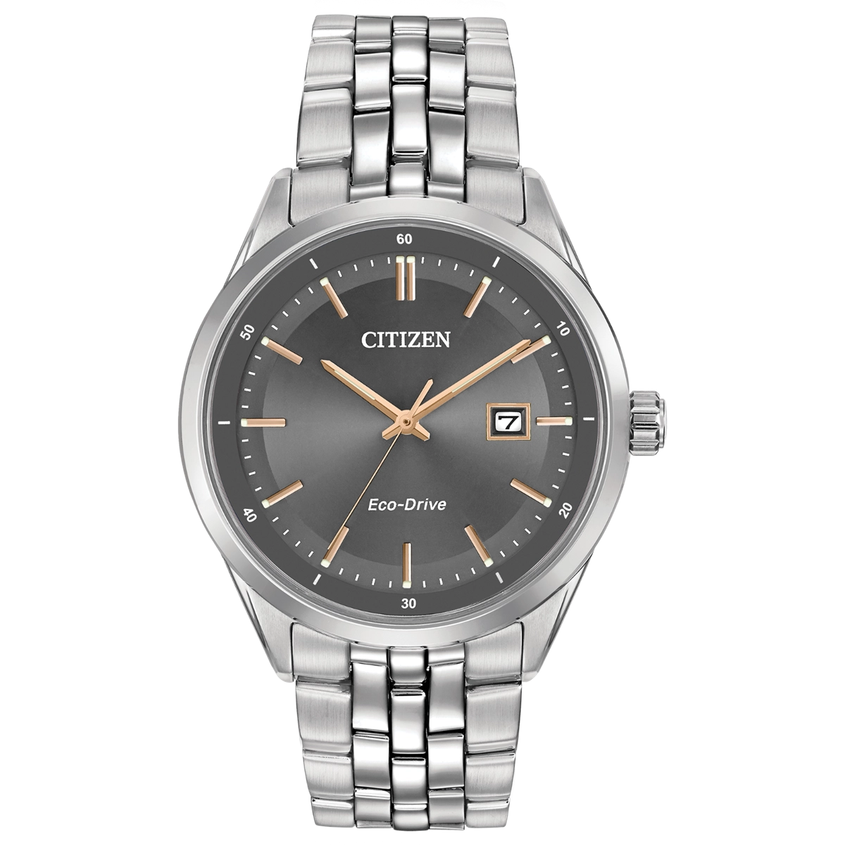 Citizen Corso Watch Charcoal Gray Dial Stainless Steel 41mm Eco-Drive