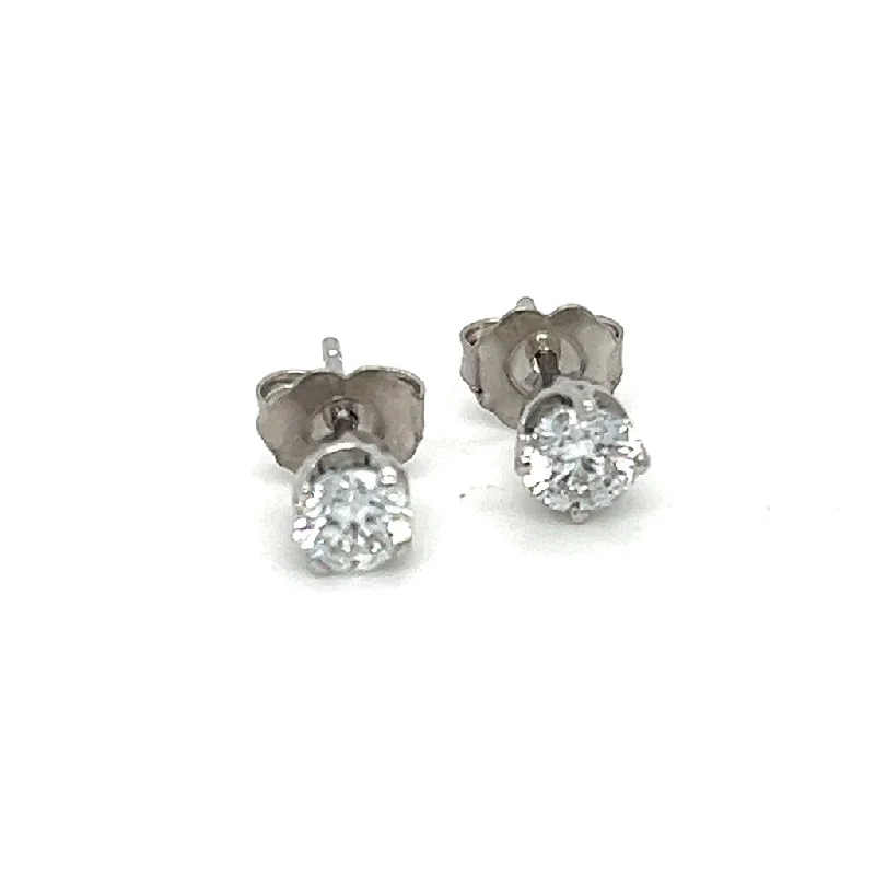 Estate Diamond Earrings