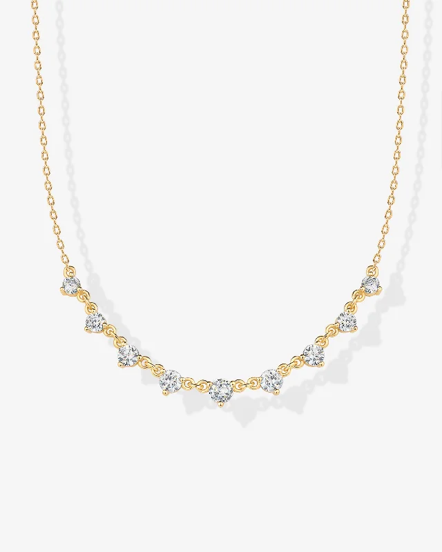 Cubic Zirconia Chain Necklace