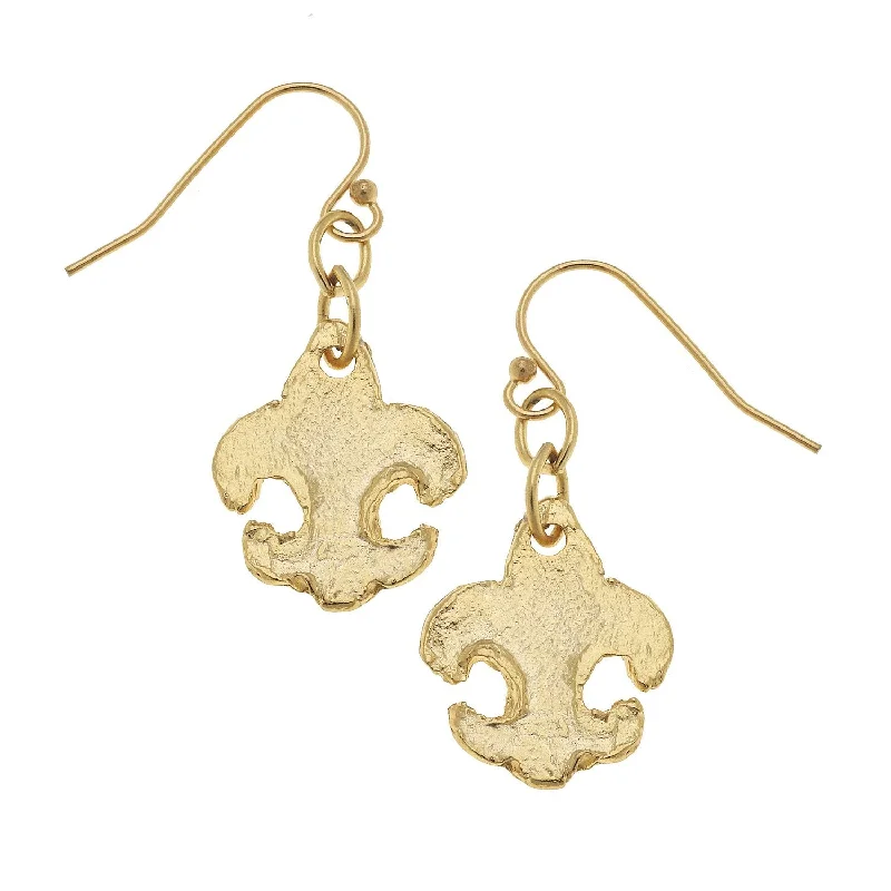 Small Fleur-de-lis Earrings