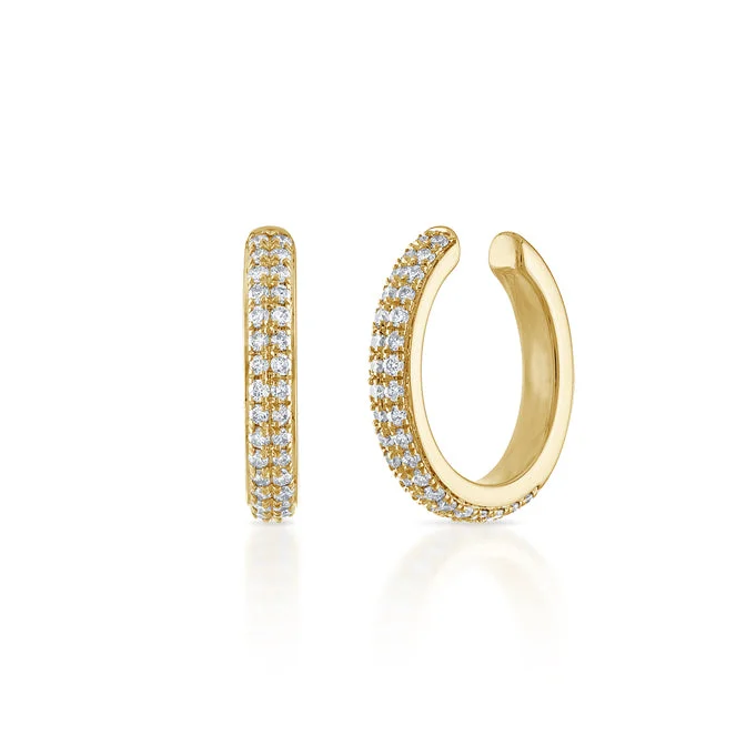 Double Row Pave Ear Cuff