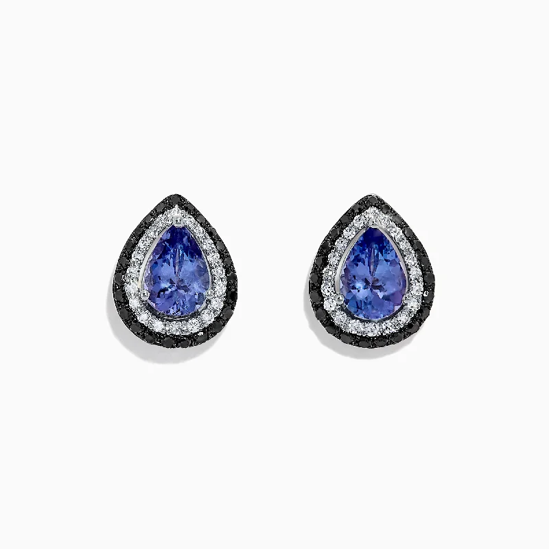 Nahla Siri 14K Gold Tanzanite and Diamond Earrings, 1.54 TCW