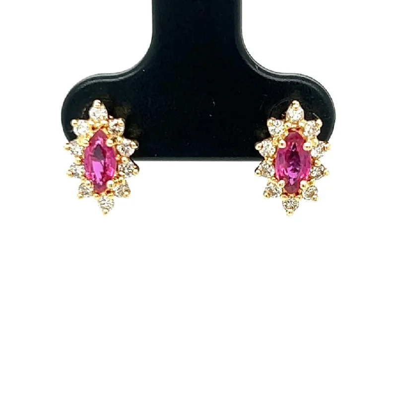 Estate Color Stone Earring