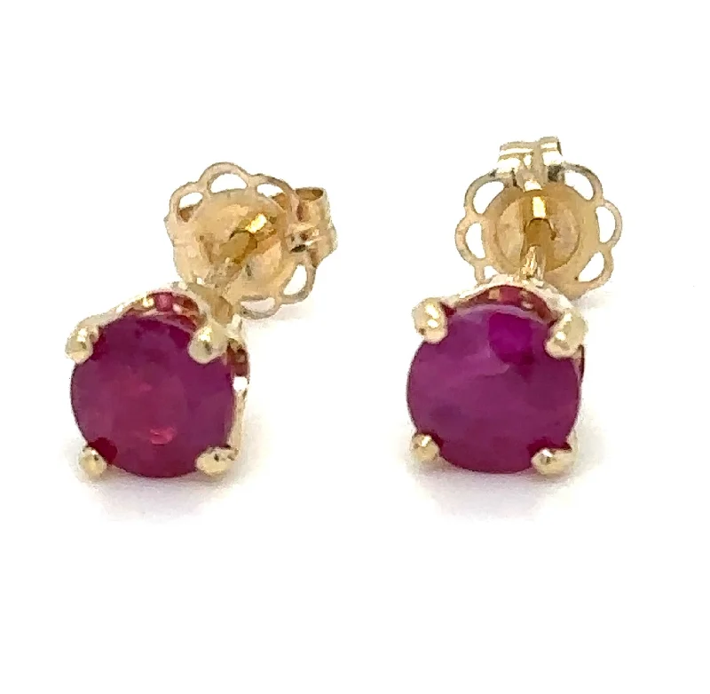 Estate Colored Stone Earrings