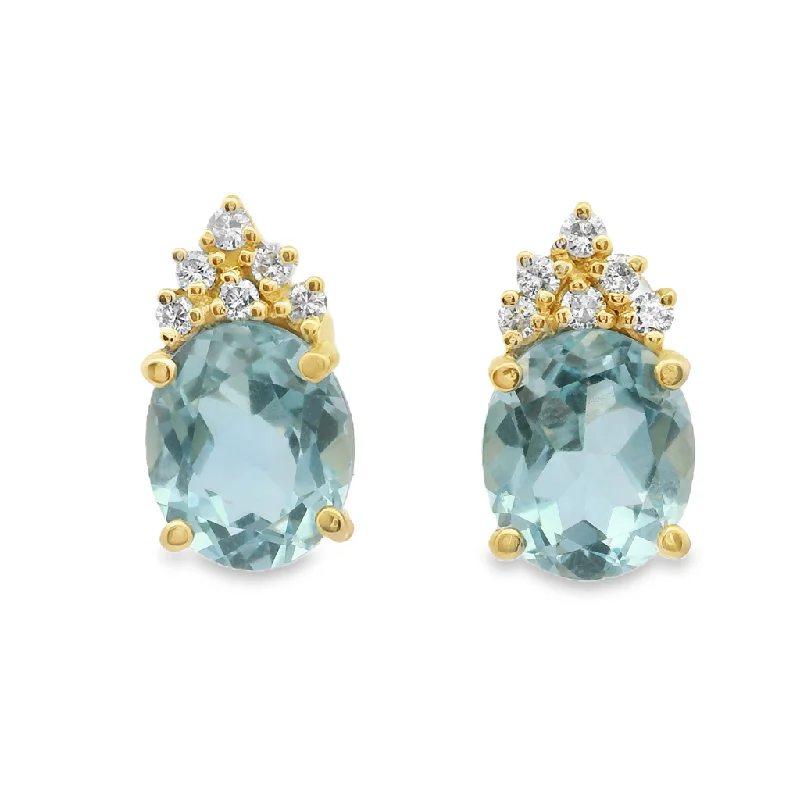 Estate Colored Stone Earrings