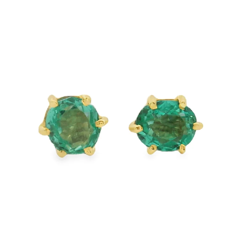 Estate Colored Stone Earrings