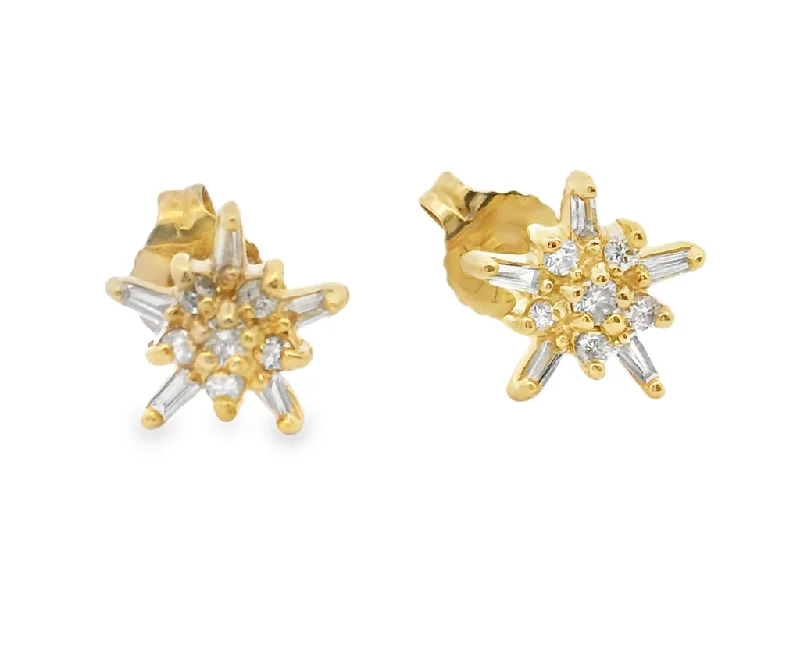 Estate Diamond Earrings