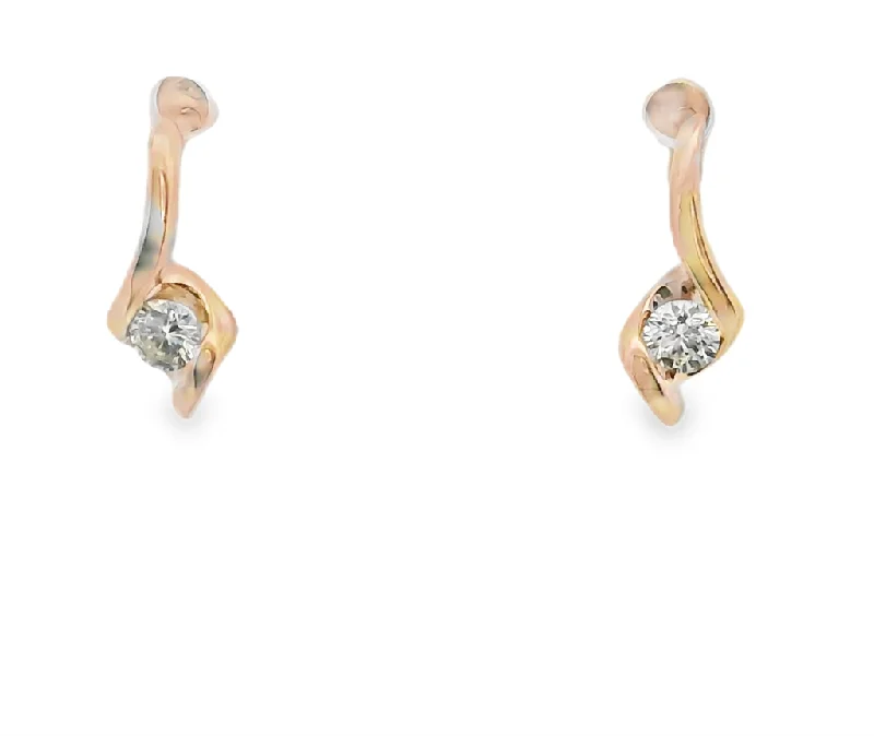 Estate Diamond Earrings