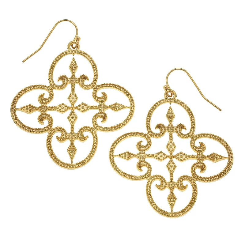 Filigree Clover Earrings