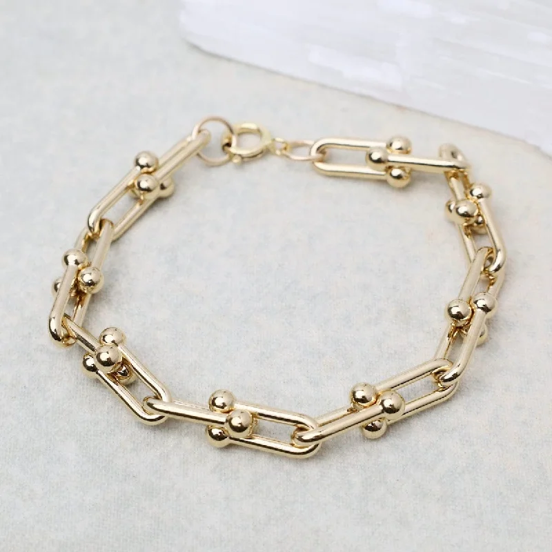 Large Chunky Paperclip Bracelet