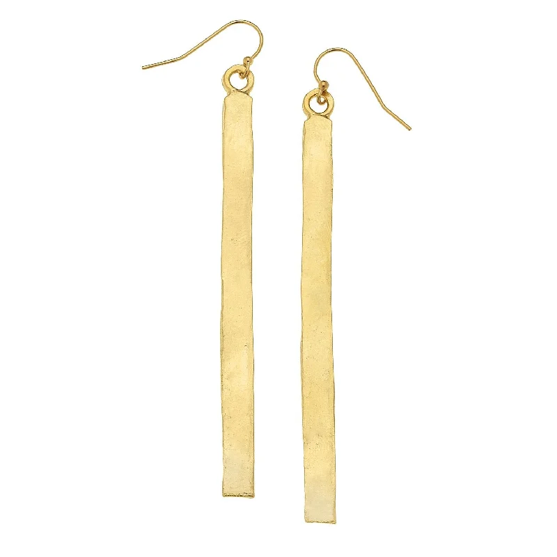 Gold Bar Earrings