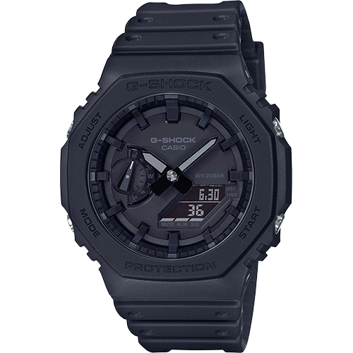 G-Shock GA2100-1A1 Black Quartz Digital and Analog Display