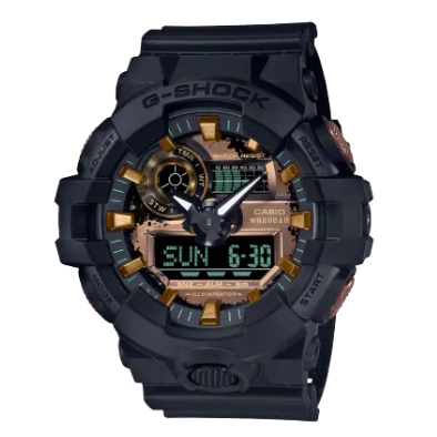 G-Shock GA-700 Series Watch Black and Rust Dial