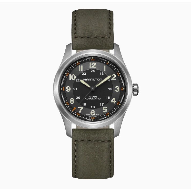 Hamilton Khaki Field Titanium Auto Black Dial 38mm