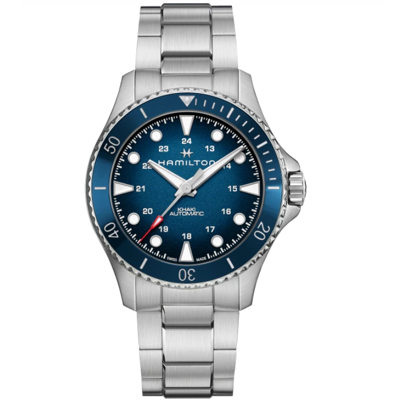 Hamilton Khaki Navy Scuba Auto Stainless Steel Blue Dial 43mm Automatic