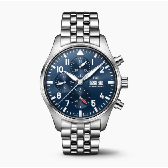 IWC Schaffhausen Pilot's Watch Chronograph Blue Dial 43mm