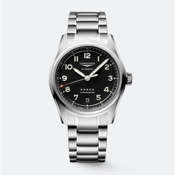 Longines Spirit Stainless Steel Black Dial 37mm Automatic