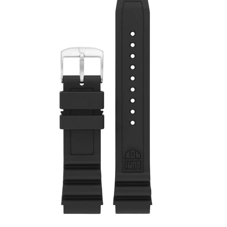 Luminox Black Rubber Strap 22MM with Tang Buckle