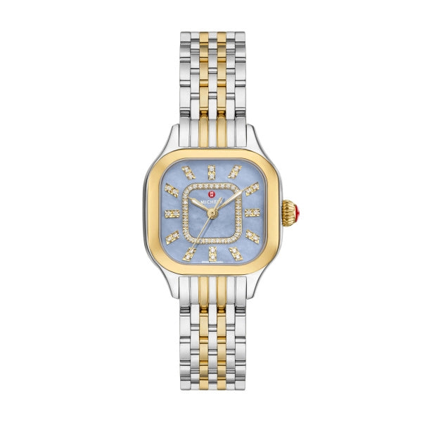 Michele Meggie Diamond Blue Dusk Dial Watch