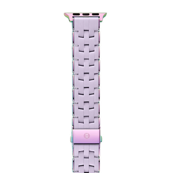 Michele Silicone Apple Watch Strap in Ombre Lavender