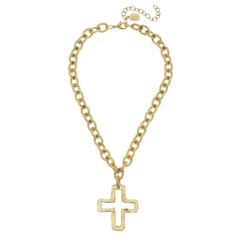 Open Cross Necklace