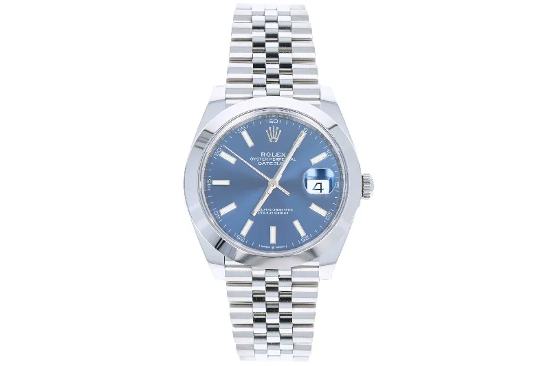 Rolex Datejust 126300 Blue Stick Dial