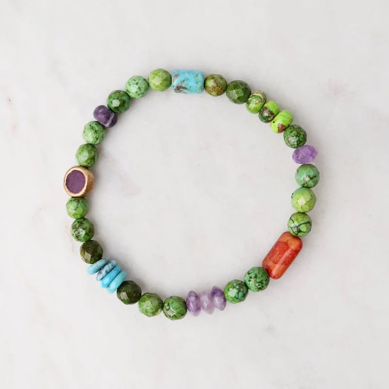 Green Round Turquoise Bracelet