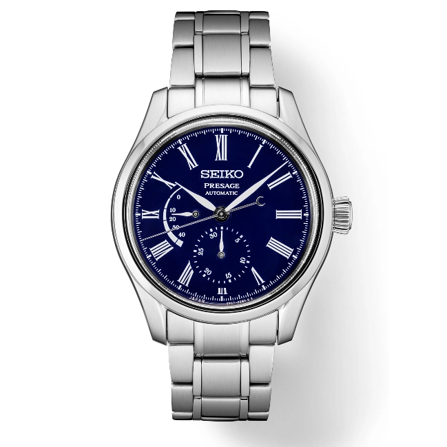 Seiko Presage Enamel Collection Watch Blue Dial 40.5mm Automatic