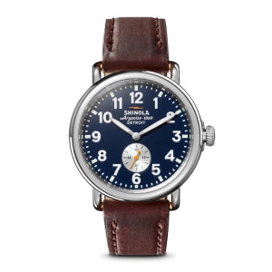 Shinola The Runwell 41mm Brown Leather Strap Quartz