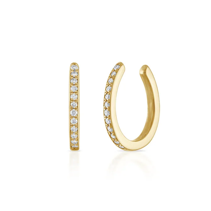 Single Row Pave Ear Cuff