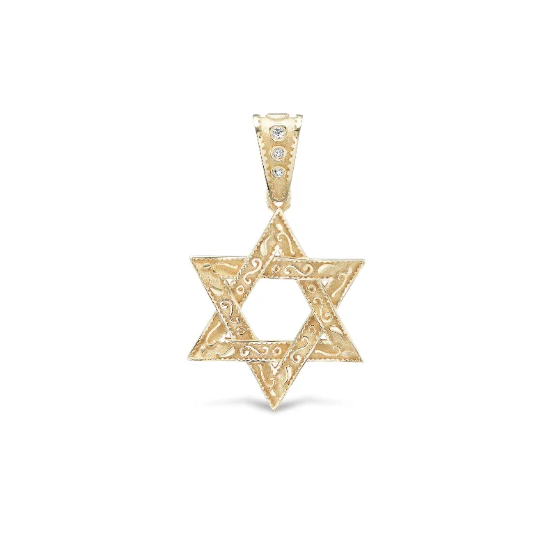 Small Southwestern Star Of David Necklace