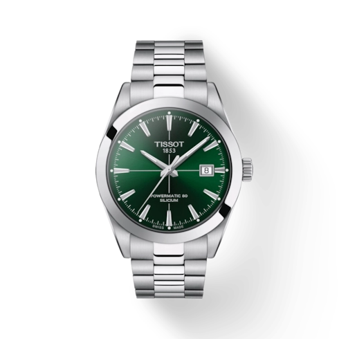 Tissot Gentleman Powermatic 80 Silicium Green Dial 40mm Automatic