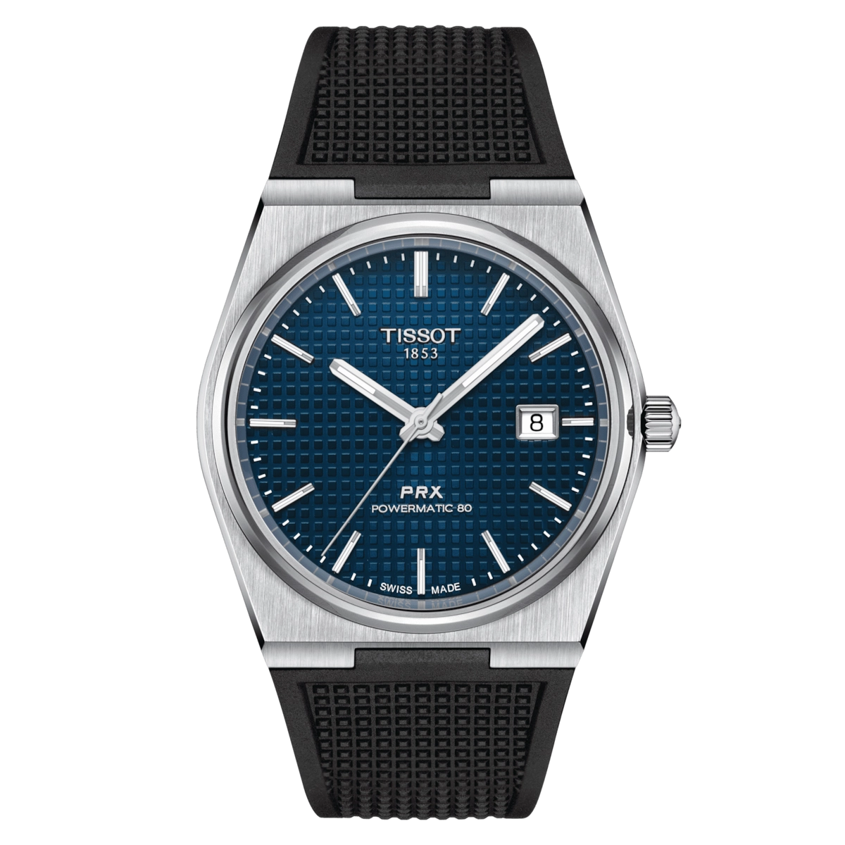 Tissot PRX Powermatic 80 Blue Dial Rubber Strap 40mm