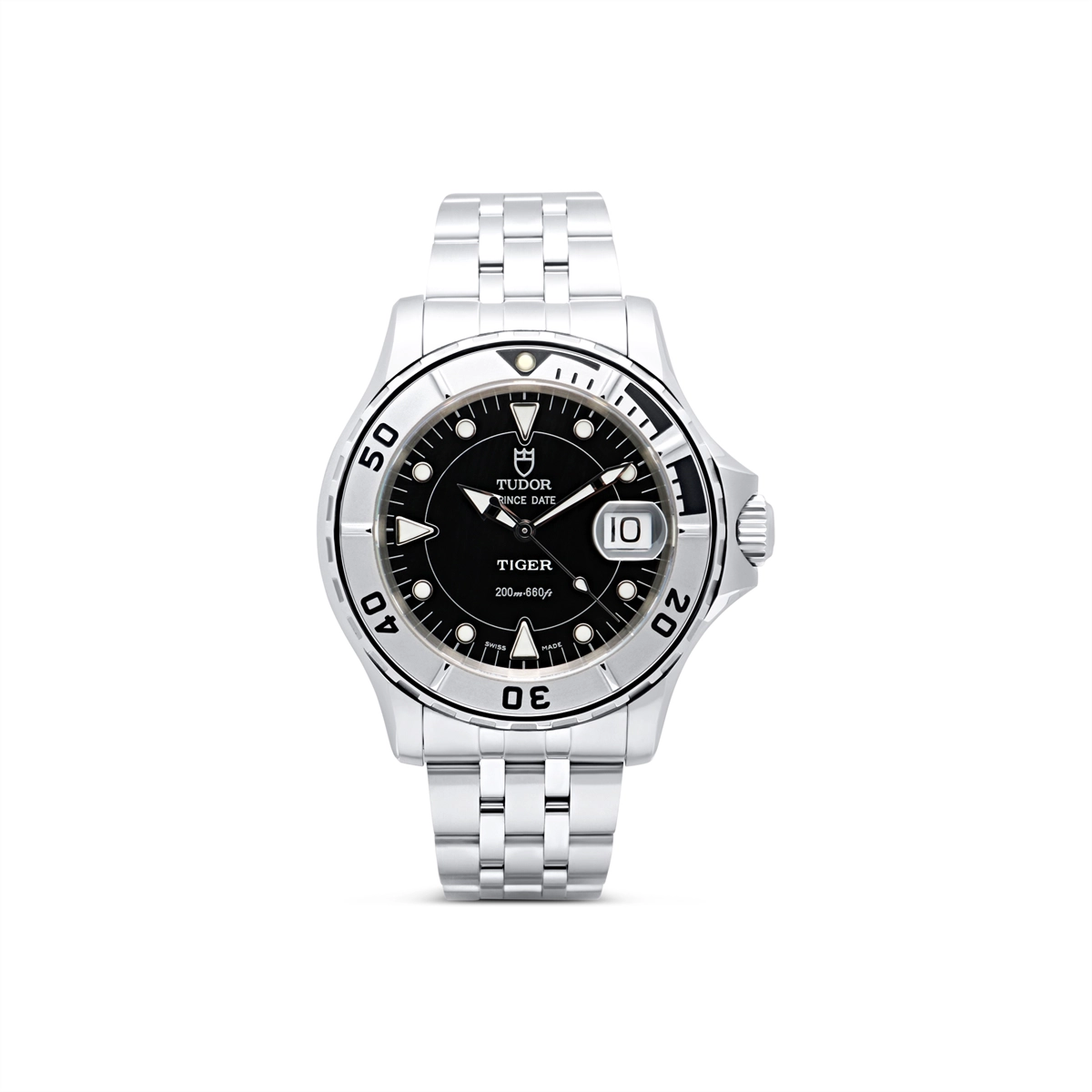 TUDOR Prince Date Hydronaut Black Dial 40mm