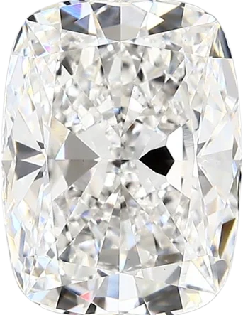 3.65 Carat F vs1 Elongated Cushion Lab Diamond